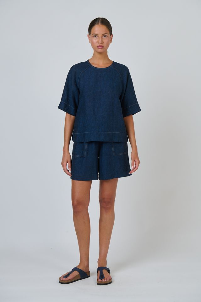 Naturals by O & J Eclipse Linen Top - Image 3