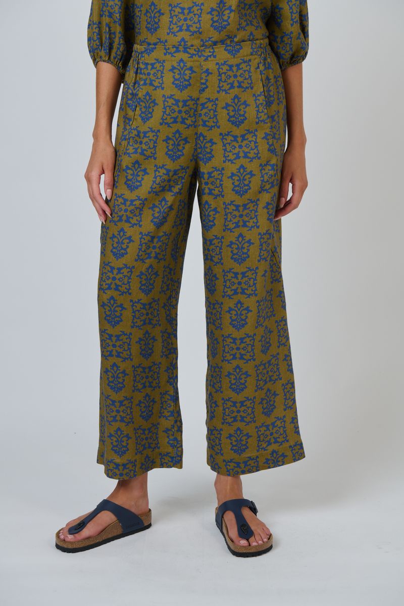 Naturals by O & J Motif Linen Pants - Image 2