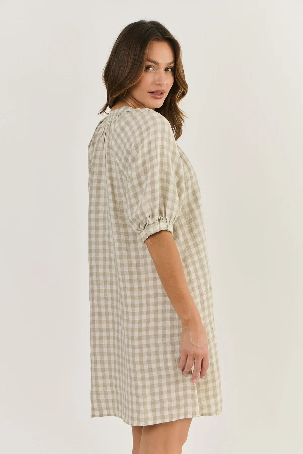 Naturals Linen Dress - Nougat