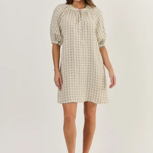 Naturals Linen Dress - Nougat