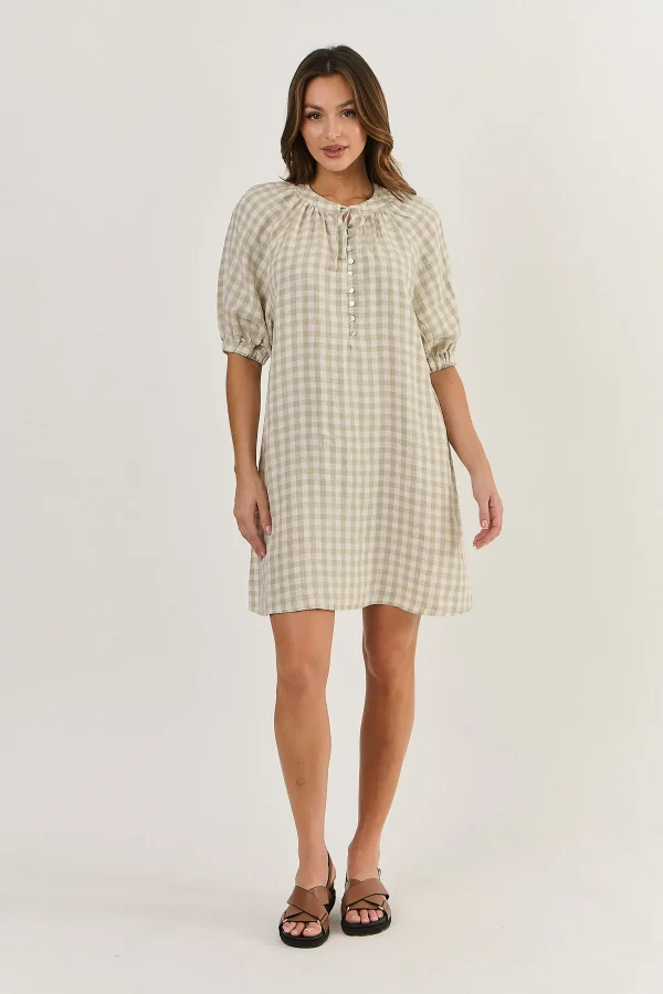 Naturals Linen Dress - Nougat