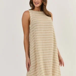 Naturals Linen Dress - Wafer