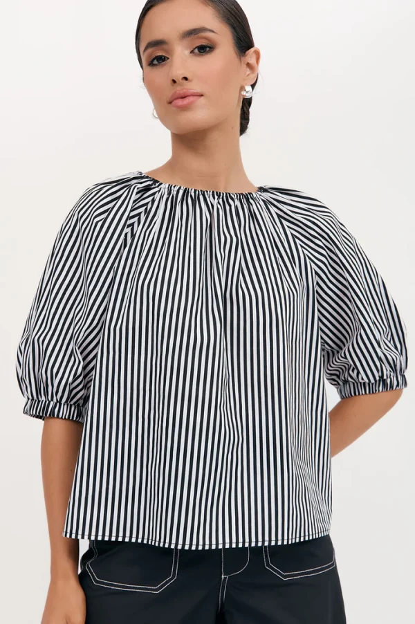 Odessa Cotton Top - Stripe