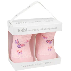 Organic Hybrid Walking Socks Jacquard - Butterfly Bliss