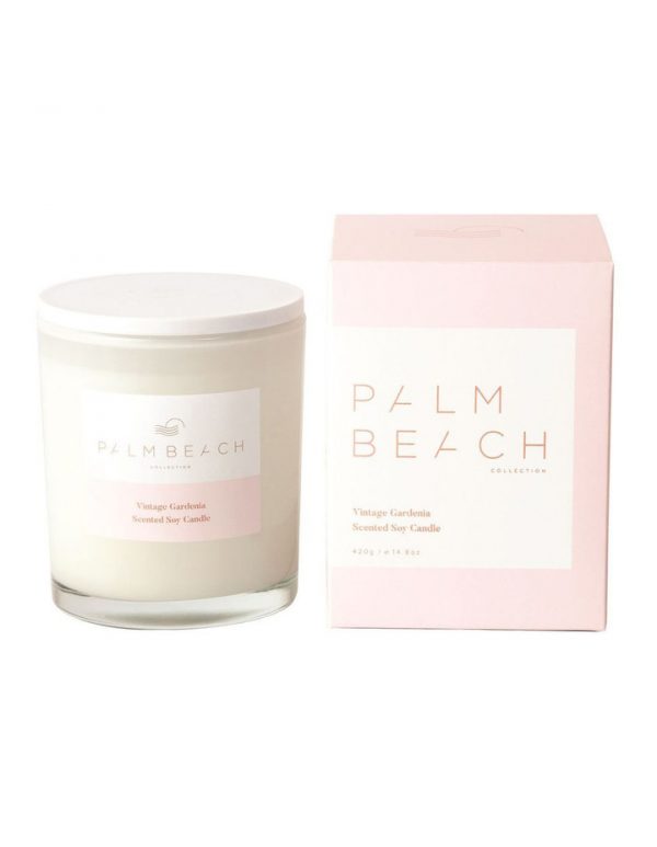 Palm Beach candle soy candle Australian made candle Vintage Gardenia spring summer scent