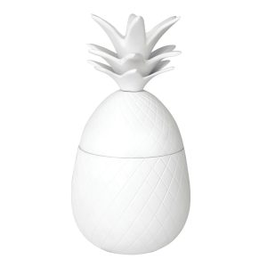 Pineapple Canister White