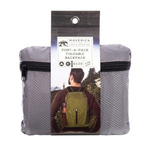 Port-A-Pack Foldable Backpack - Grey