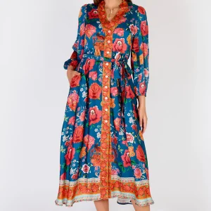 Rubyyaya Mexican Flower Maxi - Multi