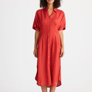 Felicita Dress - Cherry