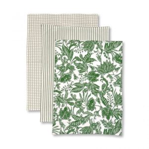 Samara Tea Towels Set of 3 - Green