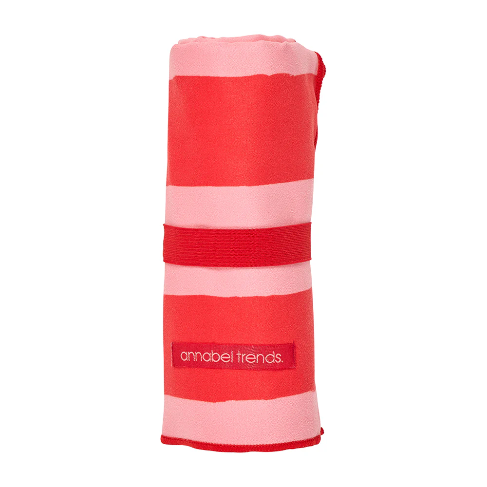 Sand Free Towel - Red Stripe