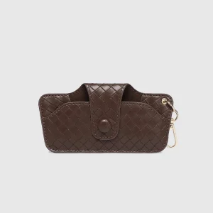 Skittle Sunglass Case - Woven Chocolate