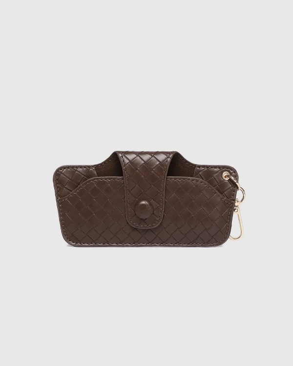 Skittle Sunglass Case - Woven Chocolate