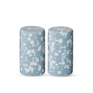 Speckle Light Blue Salt & Pepper Shaker Set