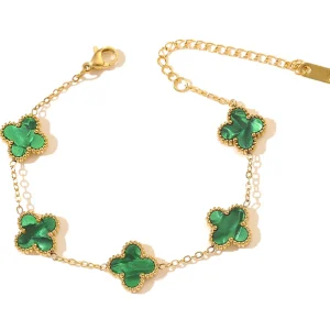 Susan Rose Clover Bracelet - New Green