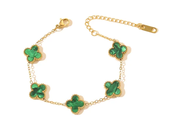 Susan Rose Clover Bracelet - New Green