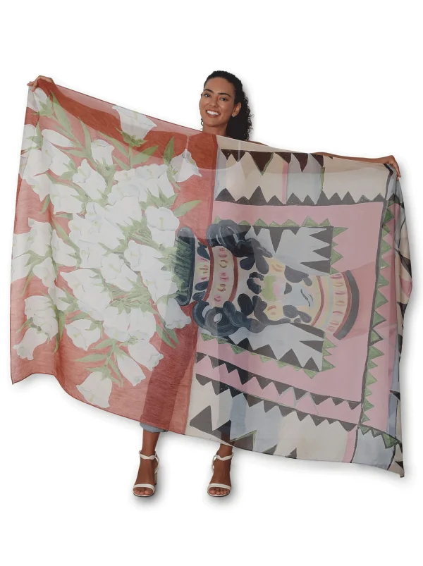 The Artists Label Scarf - Foxgloves - Image 3