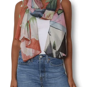 The Artist Label Scarf - Foxgloves