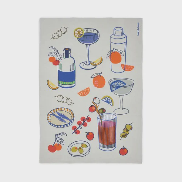 The Emmy Tea Towel - Cocktails