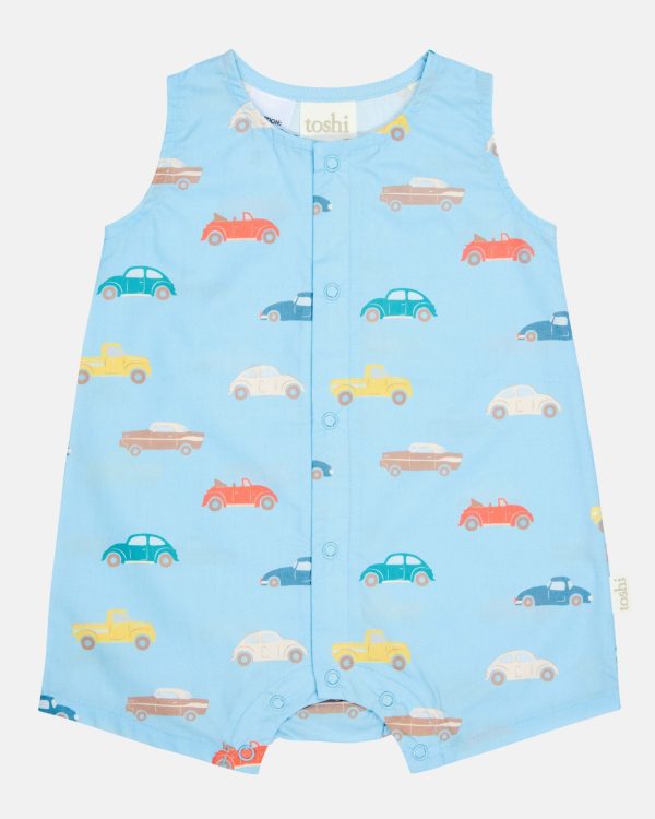 Toshi Romper Banjo - Fast Lane Cyan