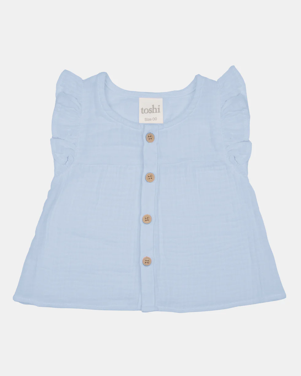 Toshi Top frilled Sammy - Dusk