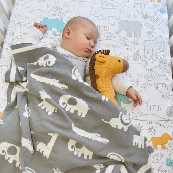 Living Textiles Urban Safari Knitted Blanket Product