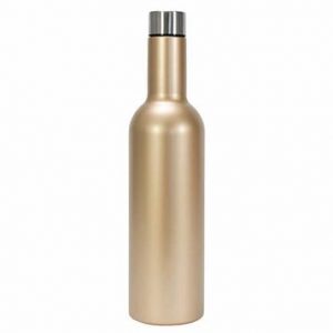 Gold Wine Bottle Double Walled Stainless Steel Annabel Trends