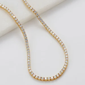 Zafino Dani Tennis Necklace - Gold