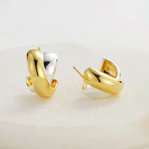 Zafino Freya Hoop - Gold Silver