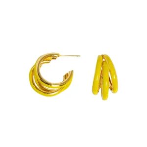eb & ive Parisio Trio Earring - Yellow