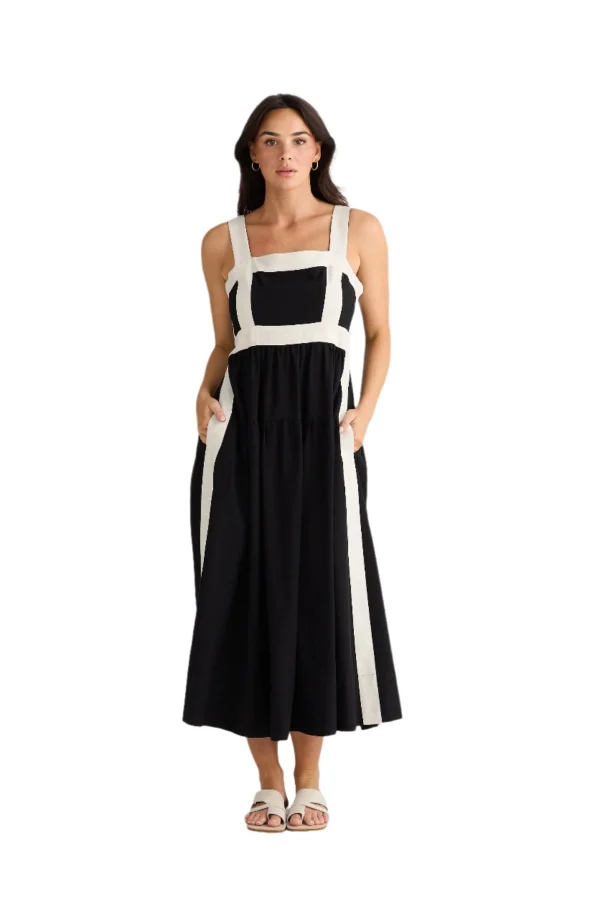 Brave & True jolie Dress - Black /Natural