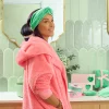 Cosy Luxe Knot Velvet Headband - Green - Image 4